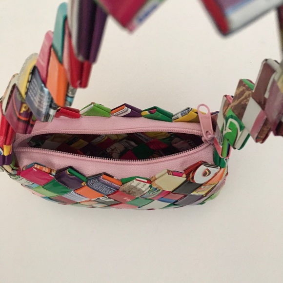 🍬🍭Small Multi Colored Candy Wrapper Purse 🍬🍭 - Picture 4 of 6